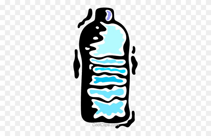 256x480 Water Bottled Water Royalty Free Vector Clip Art Illustration - H2o Clipart