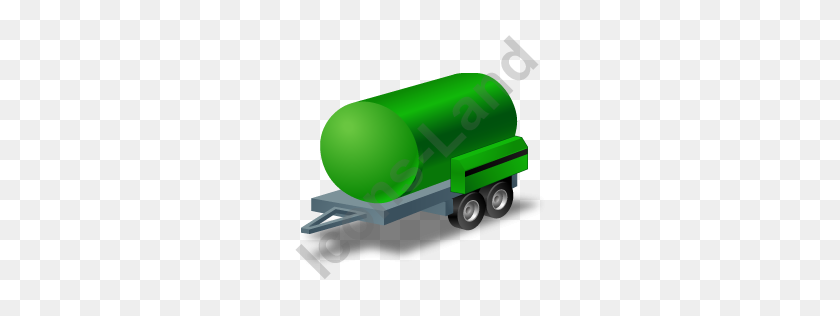 256x256 Water Bowser Trailer Green Icon, Pngico Icons - Trailer PNG