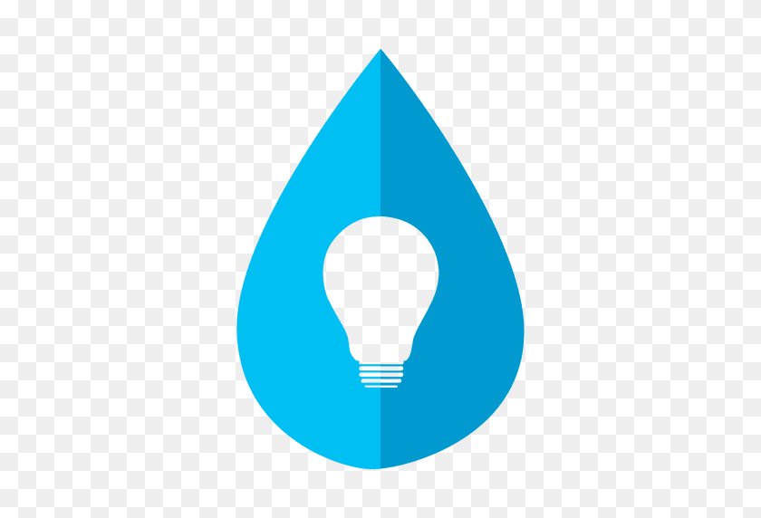 512x512 Water Drop Bulb Icon - Water Droplet PNG