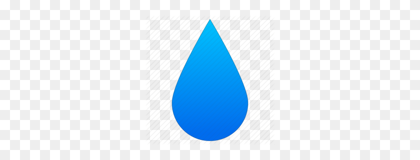 260x260 Water Drop Clipart - Droplet PNG