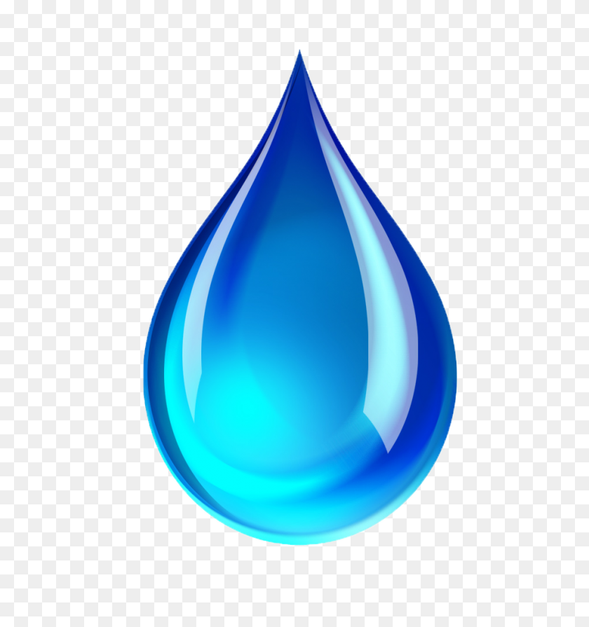 956x1024 Water Drop Clipart Hd - Rain Drop PNG
