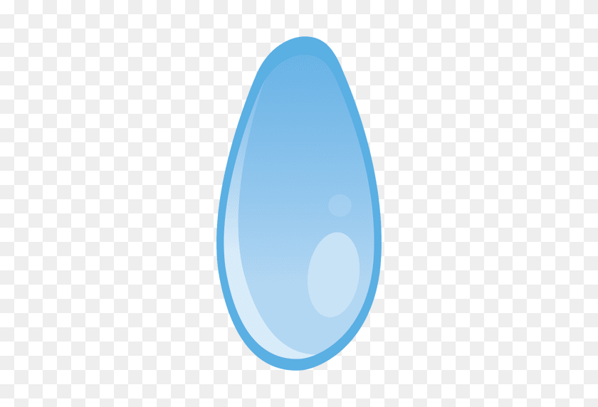 512x512 Water Drop Ellipse Illustration - Droplet PNG