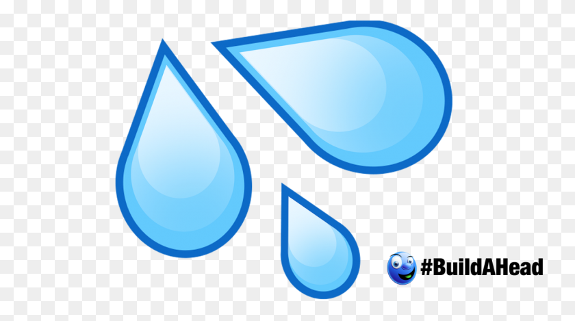 1200x630 Water Drop Emoji Cutouts - Water Drop Clipart