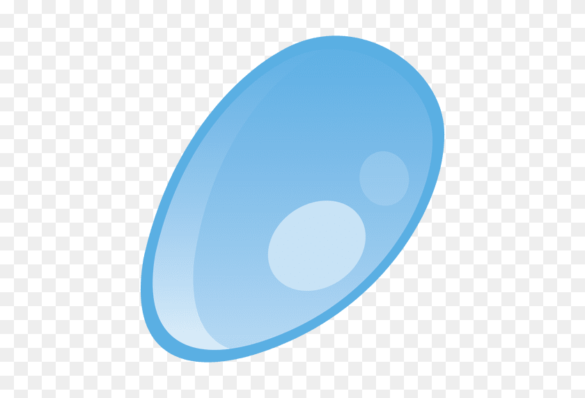 512x512 Water Drop Falling Illustration - Oval PNG