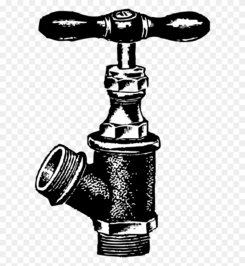 600x850 Water Faucet Clipart - Water Faucet Clipart