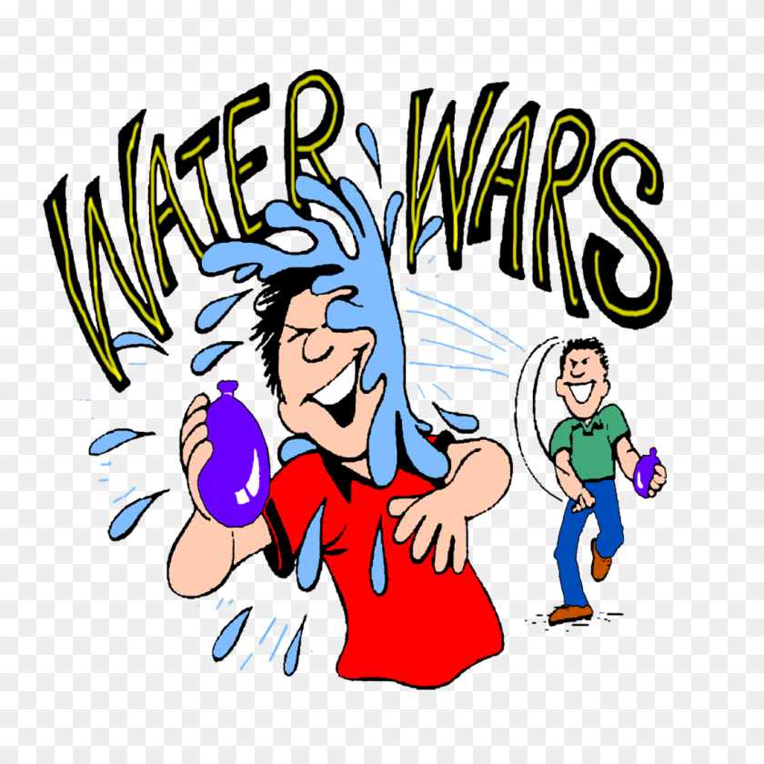 1024x1024 Water Fight Cliparts - Water Gun Clipart