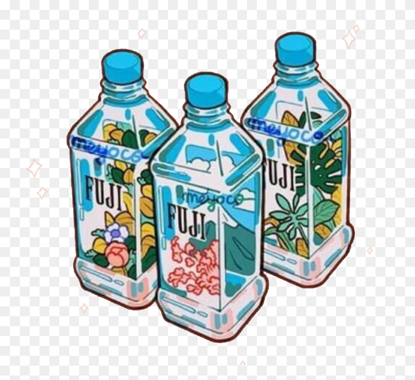 2048x1862 Water Fiji Fuji Cute Remix Remixit Blue Aesthetic Freet - Fiji Water PNG