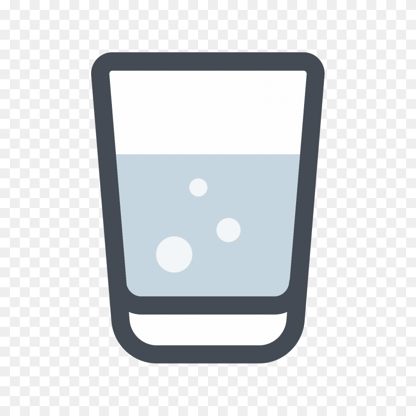 1600x1600 Water Glass Icon - Glass Of Water PNG