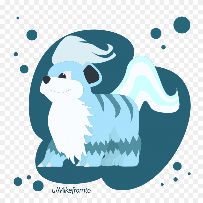 4167x4167 Water Growlithe Concept Based Off The Leaks Pokemon Games - Growlithe PNG