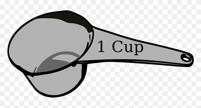 960x480 Water In Measuring Cup Clipart - Cup Black And White Clipart