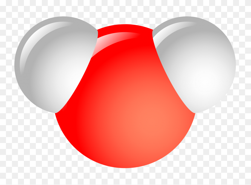 2000x1440 Water Molecule - Molecule Clipart