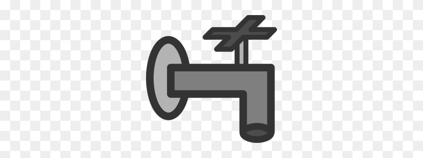260x254 Water Pipe Clipart - Water Faucet Clipart