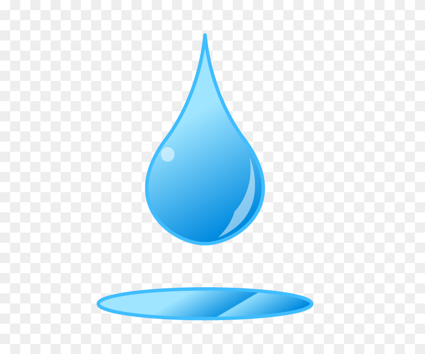 640x640 Water Puddle Drops Light Blue Gradient Reflective - Shine Clipart