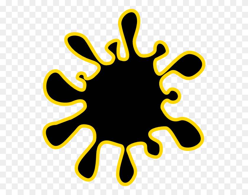 552x599 Водный Всплеск Черное Золото Логотип Png, Клипарт Для Интернета - Золотой Узор Png
