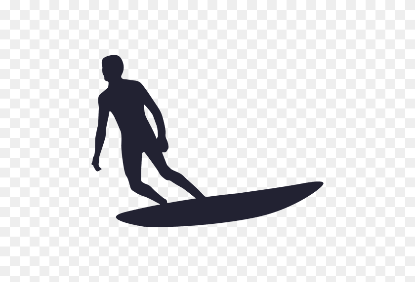 512x512 Water Surfing Silhouette - Surfing PNG