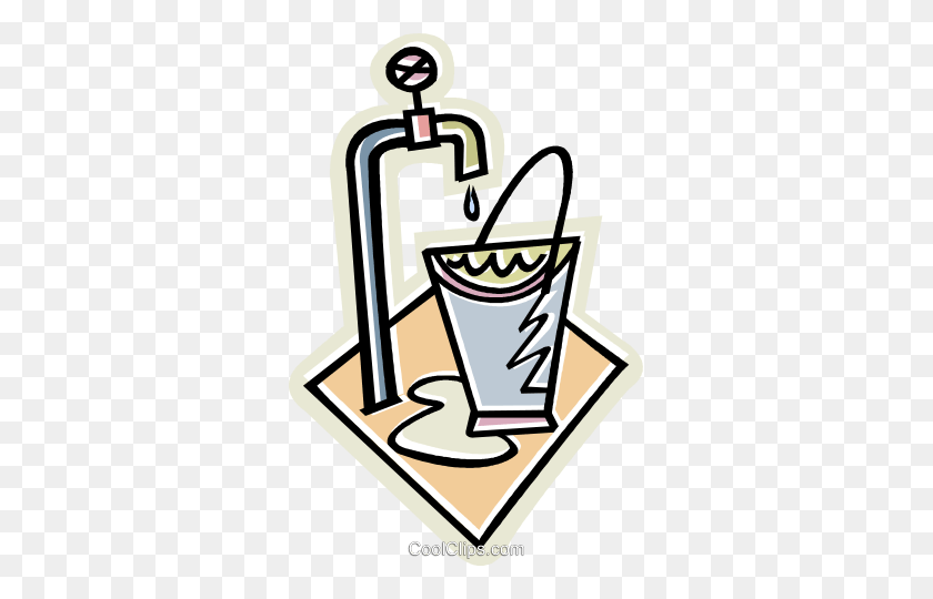 319x480 Water Tap Royalty Free Vector Clip Art Illustration - Tap Clipart