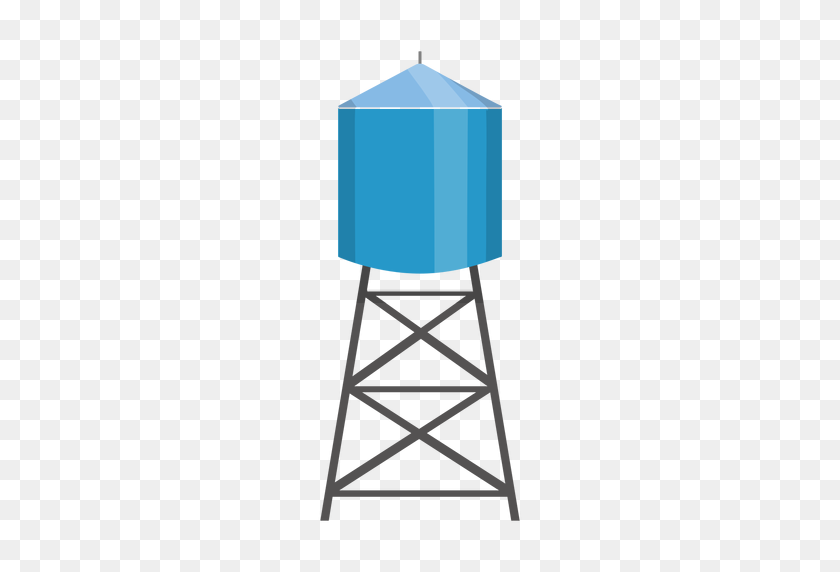 512x512 Ilustración De Contenedor De La Torre De Agua - Torre De Agua Png