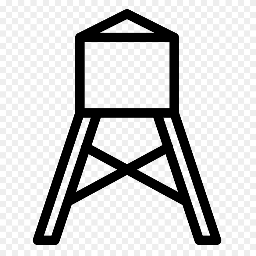 1600x1600 Water Tower Icon - Water Tower PNG