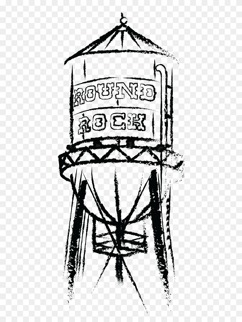 577x1059 La Torre De Agua De Round Rock Arts - La Torre De Agua De Imágenes Prediseñadas