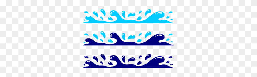 299x192 Water Waves Border Clipart - Free Wave Clip Art
