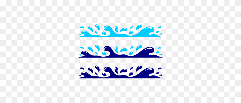 300x300 Water Waves Clip Art Free - Blue Wave Clip Art