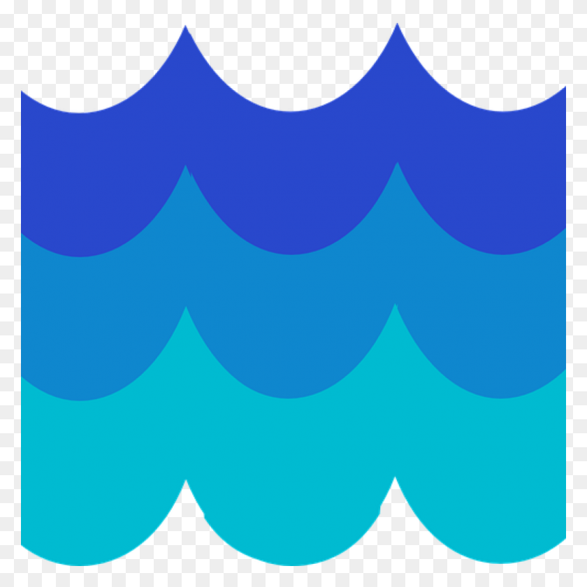 1024x1024 Water Waves Clipart Pattern Blue Бесплатная Векторная Графика - Бесплатный Клип-Арт Волна