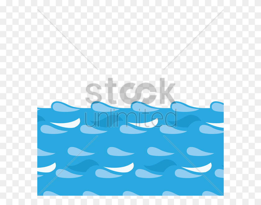 600x600 Water Waves Vector Image - Wave Vector PNG