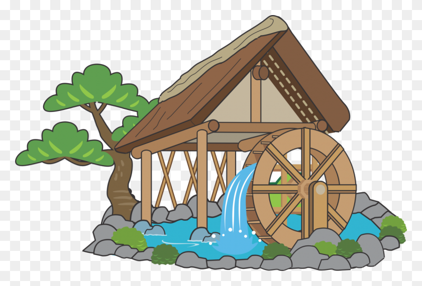 1145x750 Water Wheel Watermill Computer Icons Windmill - Mill Clipart