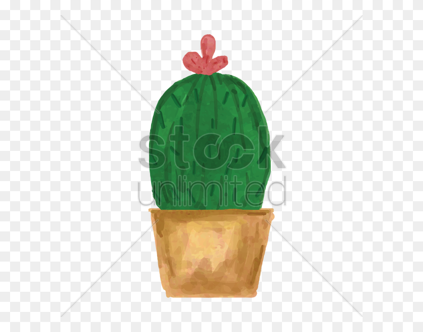 600x600 Watercolor Cactus Vector Image - Watercolor Cactus PNG