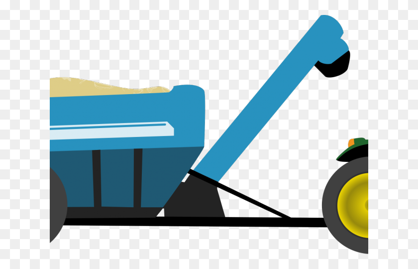 640x480 Acuarela Clipart Tractor - Tractor Con Remolque Clipart