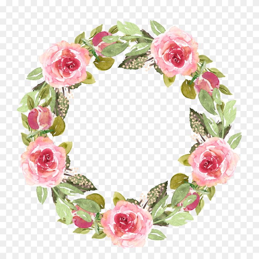 1024x1024 Watercolor Garland Free Texture Png Free Png Download Png Vector - Watercolor Texture PNG