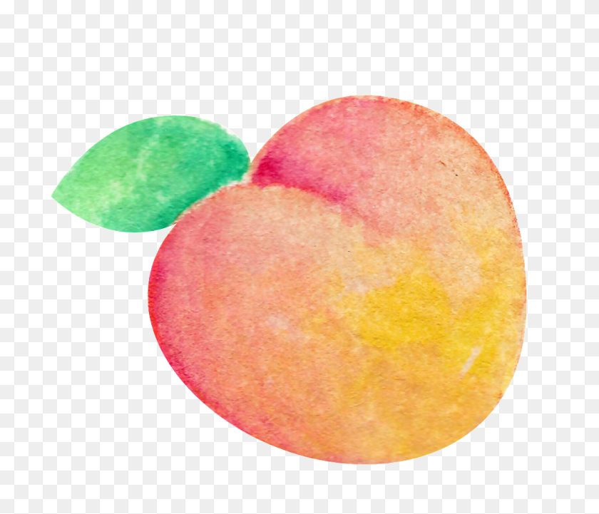 Watercolor Hand Painted Peach Transparent Fruit Png Free Png - Watercolor Heart Png – Stunning Free Transparent Png Clipart Images Free Download