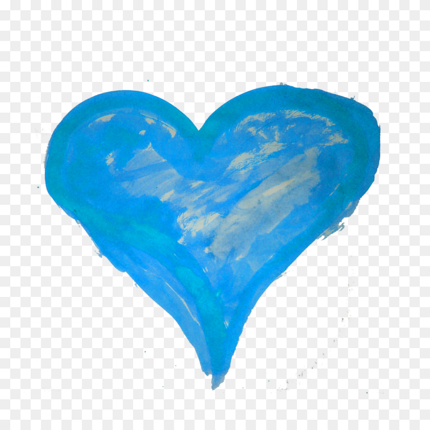 1024x1024 Watercolor Heart Png Download Vector, Clipart - Watercolor Heart PNG