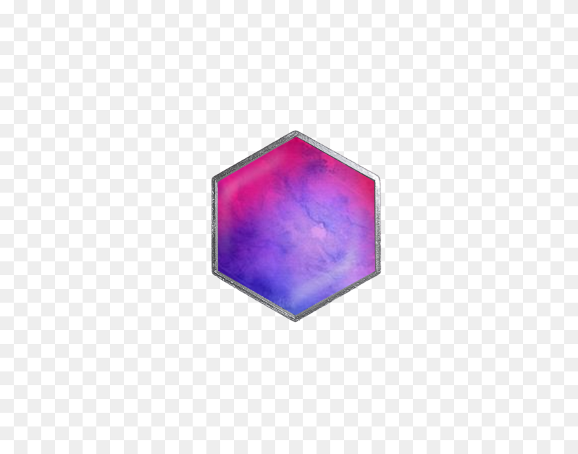 600x600 Acuarela Hexlets Hexagonales - Púrpura Acuarela Png