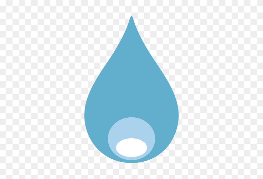 512x512 Waterdrop Circle Glimpse Illustration - Water Drop PNG