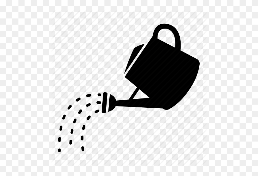 512x512 Watering Can Pouring Water Clip Art Black And White Loadtve - Pouring Water Clipart