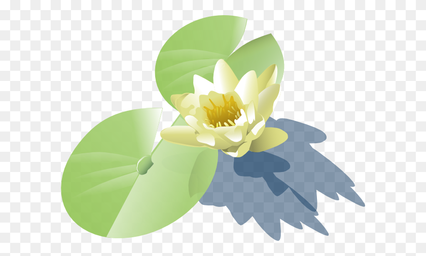 600x446 Waterlily Pad Clip Art - Water Lily Clipart