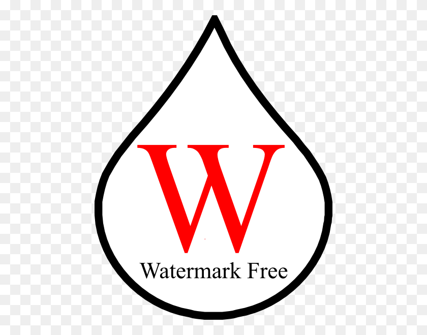 468x599 Watermark Free Logo Clip Art - Watermark Clipart