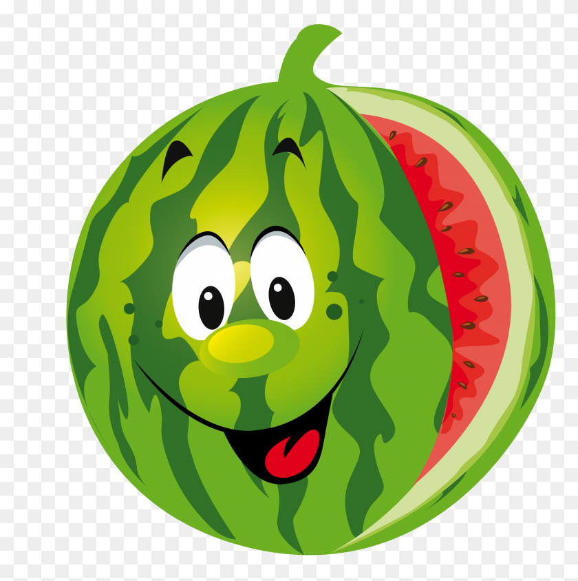 2866x2882 Watermelon Clip Art - Gourd Clipart