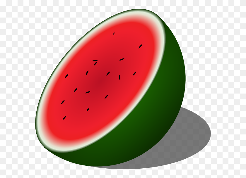 600x549 Watermelon Clip Art Free Vector - Watermelon Clip Art Free
