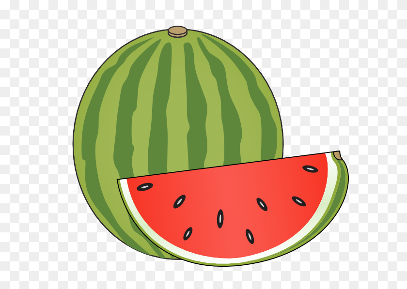 600x537 Watermelon Clipart - Eclectic Clipart