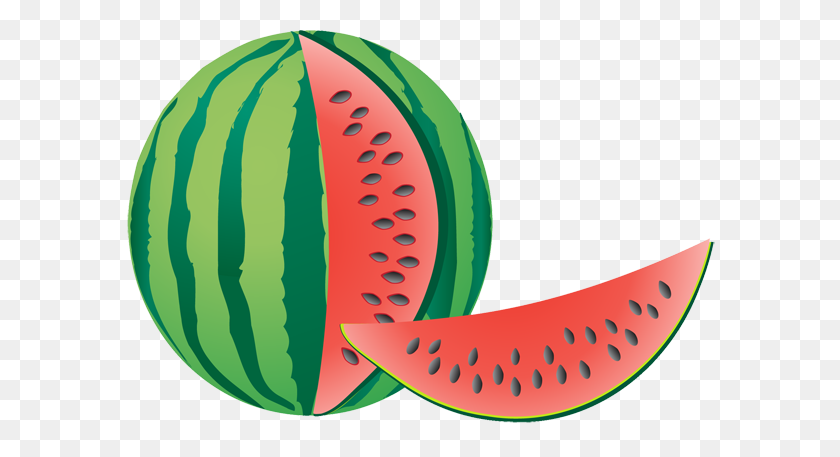 600x397 Clipart De Sandía Nice Clipart - Cute Watermelon Clipart