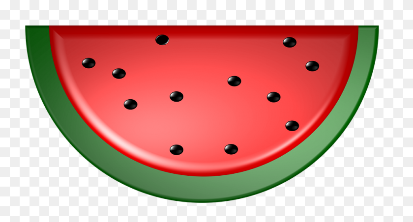 960x483 Watermelon Clipart Red Watermelon - Watermelon Clip Art Free