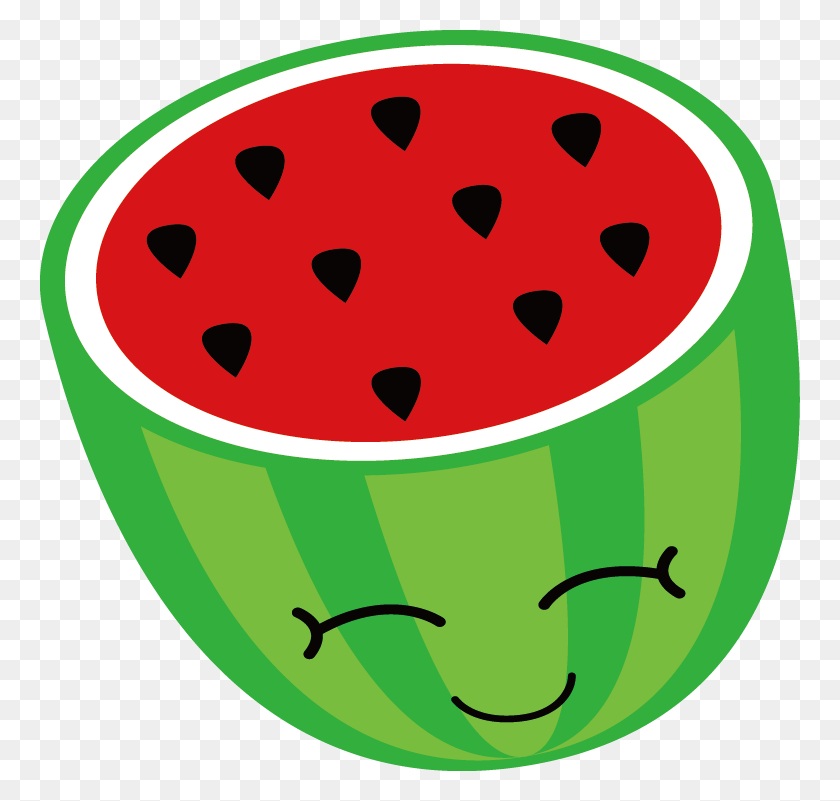760x741 Watermelon Clipart Smile - Watermelon Clipart