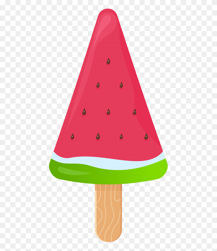 480x909 Watermelon Ice Cream Stick Png - Watermelon Clip Art Free