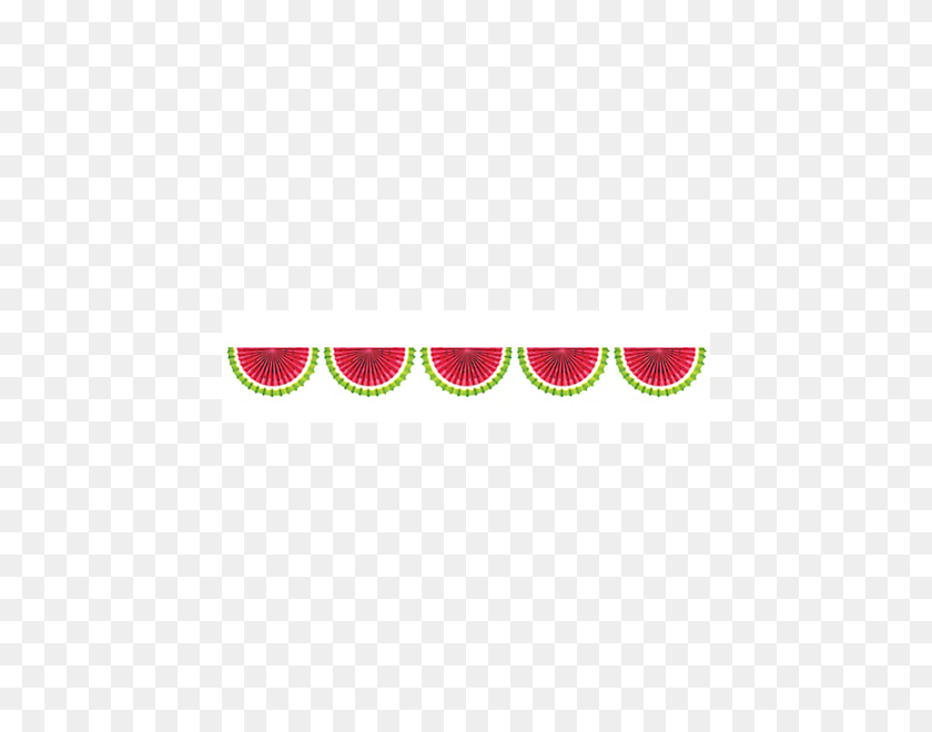 441x600 Watermelon Paper Bunting Garland Zurchers - Bunting PNG