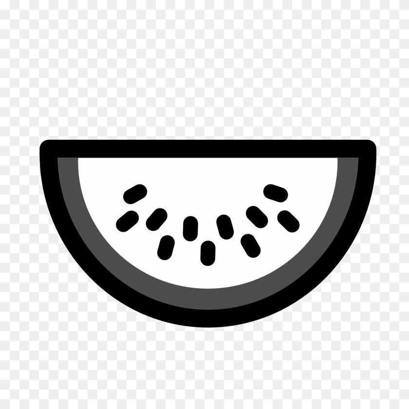 1979x1979 Watermelon Slice Clipart Black And White - Watermelon Slice Clipart