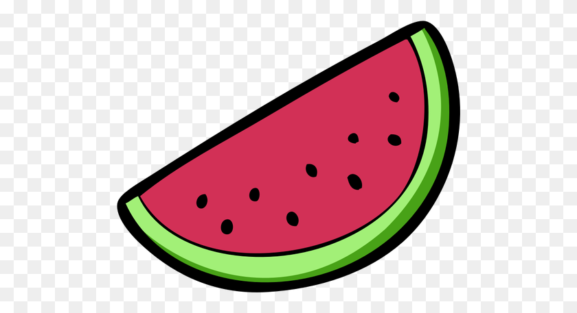 500x397 Watermelon Slice Wedge Vector Image - Wedge Clipart