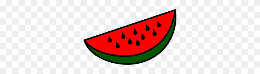 300x181 Watermelon Wedge Clip Art - Watermelon Clipart