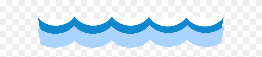 600x123 Wave Clipart - Water Waves Clipart